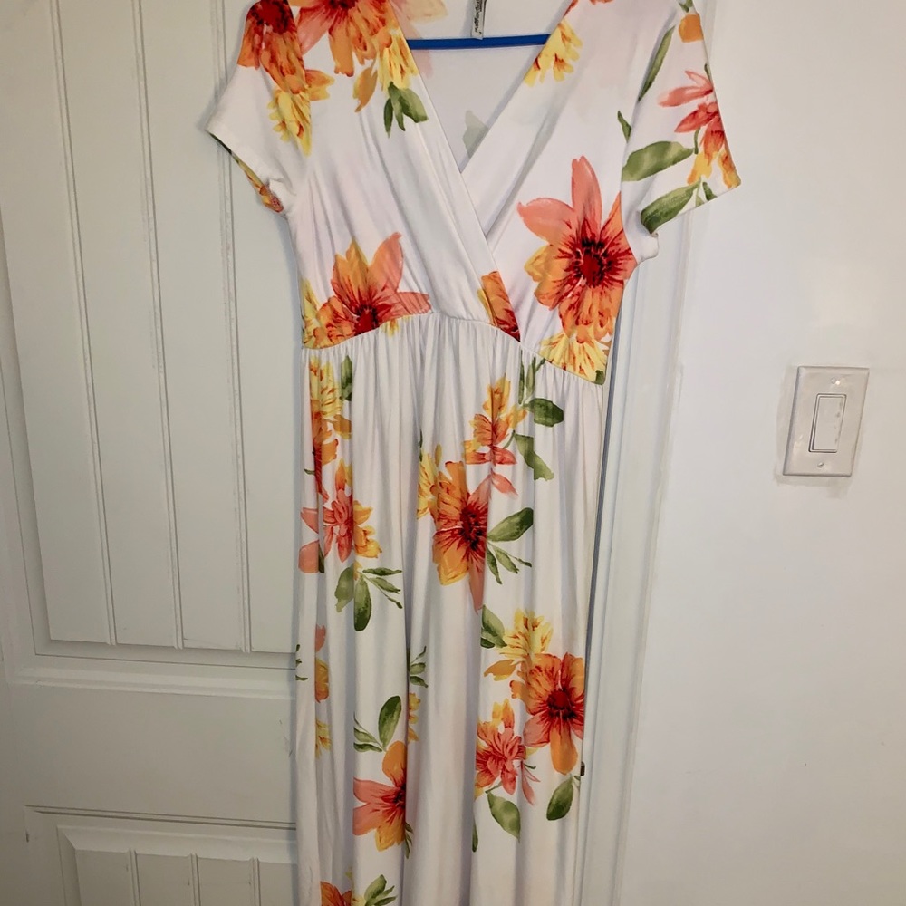 MAXI FLOWER DRESS FOR SUMMER ☀️🌸